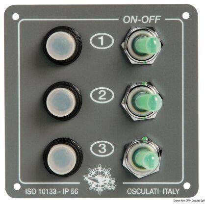 Osculati Switches Panel IP 56