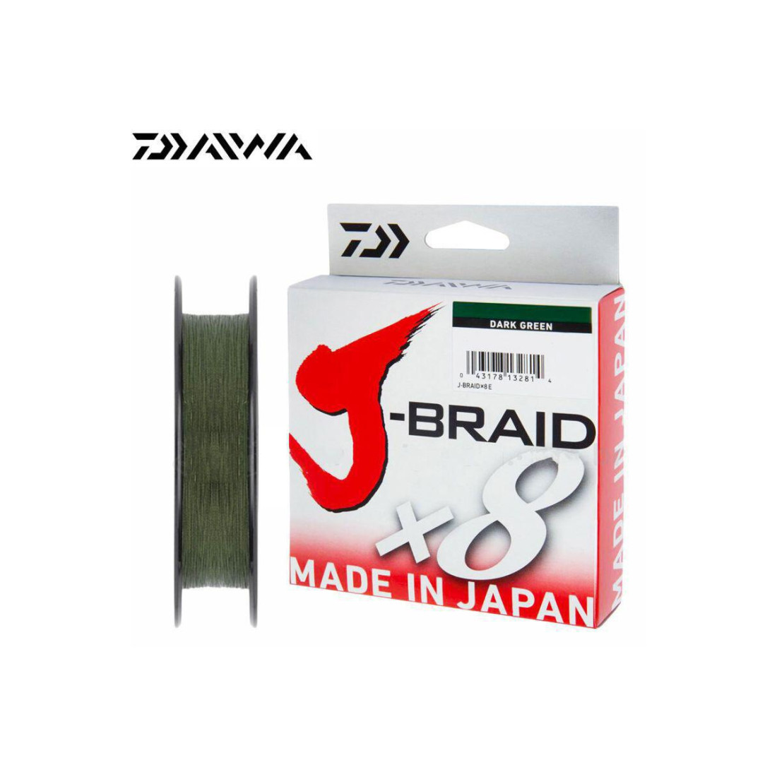 Daiwa J-Braid Braided DARK GREEN Line 80lb 330yd .017" .43mm JB8U80-300DG 