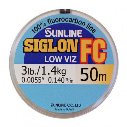 5891 Sunline Siglon FC Fluorocarbon Linie 50m 18lb Diameter 0.35 mm 