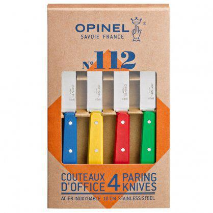 Opinel Mixed Colors Paring Knives (Box of 4)