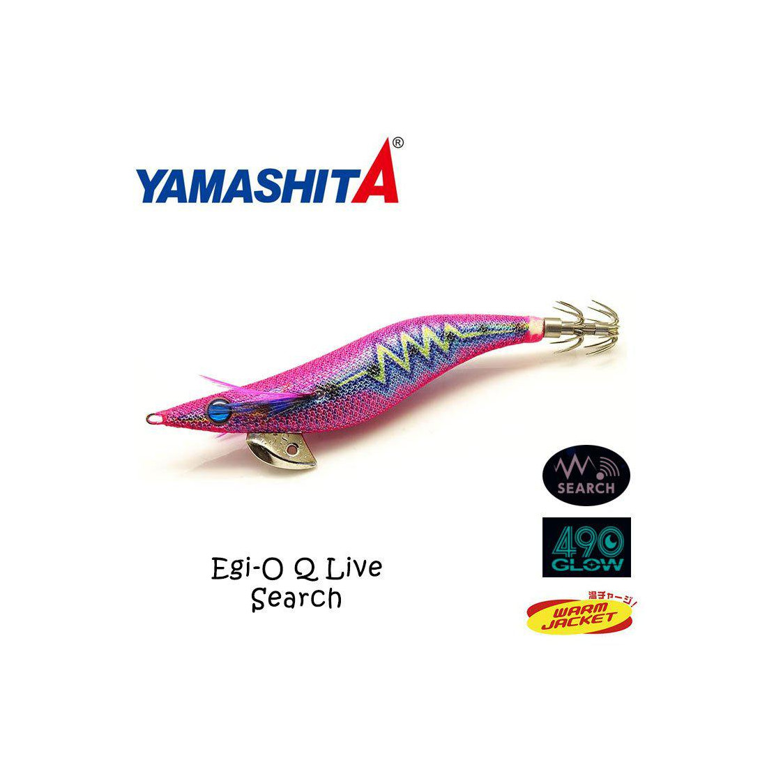 Yamashita EGI-OH Q Live Search 490 Glow  Warm Jac #3.5 041 *SPRINGVALE TACKLE* 