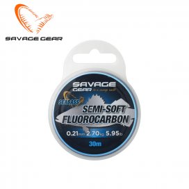 Μισινέζα Savage Gear Semi-Soft Fluorocarbon Seabass 30μ