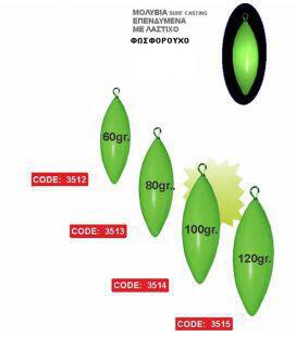 Fluorescent sinkers for casting