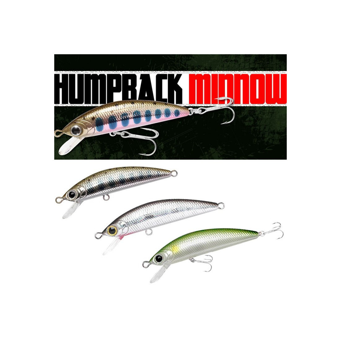  5 cm  Lucky Craft Humpback Minnow 50SP   yamame Silver  3,2 g  