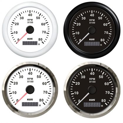 KUS Tachometer 8000 RPM - Digital Hourmeter