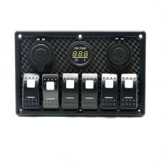 6 Gang Rocker Switch Panel