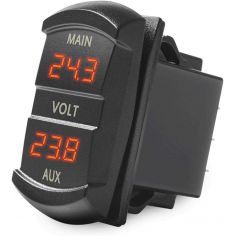Switch Style Double Dash Panel Voltmeter