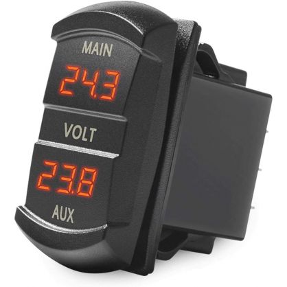 Switch Style Double Dash Panel Voltmeter