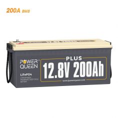 Power Queen LifePo4 12.8V 200Ah Plus Lithium Battery