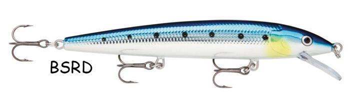 Lot of 2 Rapala HJ-12 SB Silver Blue Plated Silver Suspending Lures Made Ireland 