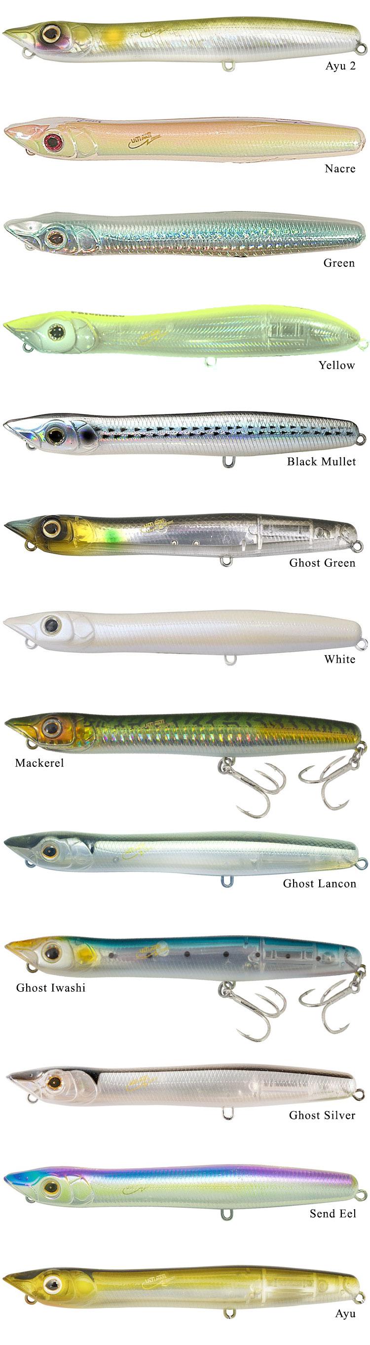color GHOST SILVER ULTIMATE SEABASS LURE By XORUS FROSTY II 